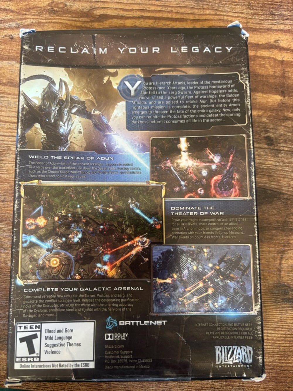 StarCraft II: Legacy of the Void by Blizzard - Dark Blue & Gold Box - Picture 2 of 5